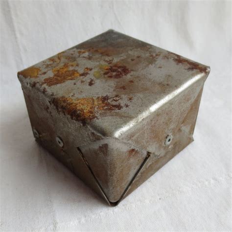 antique unopenable round metal box|Vintage & Antique Boxes for Sale .